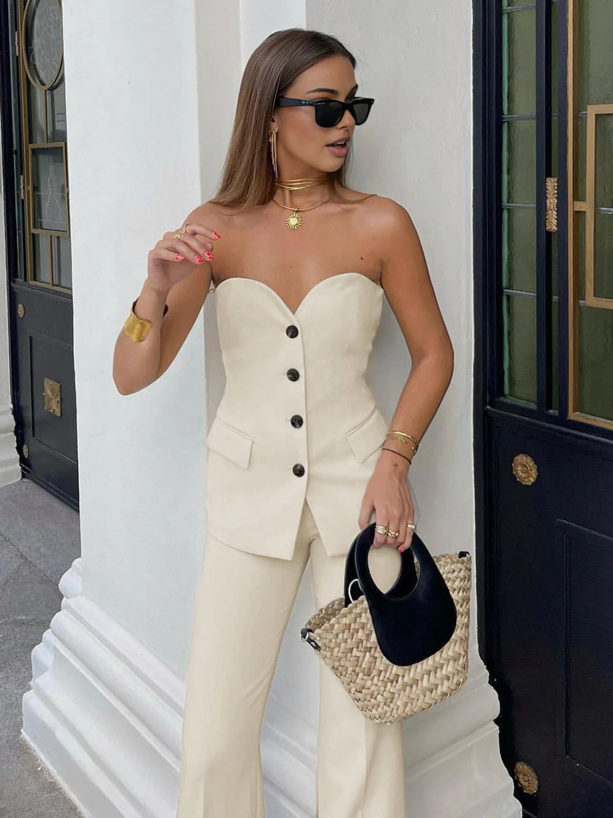 Marie - Corset Inspired Two Piece Set
