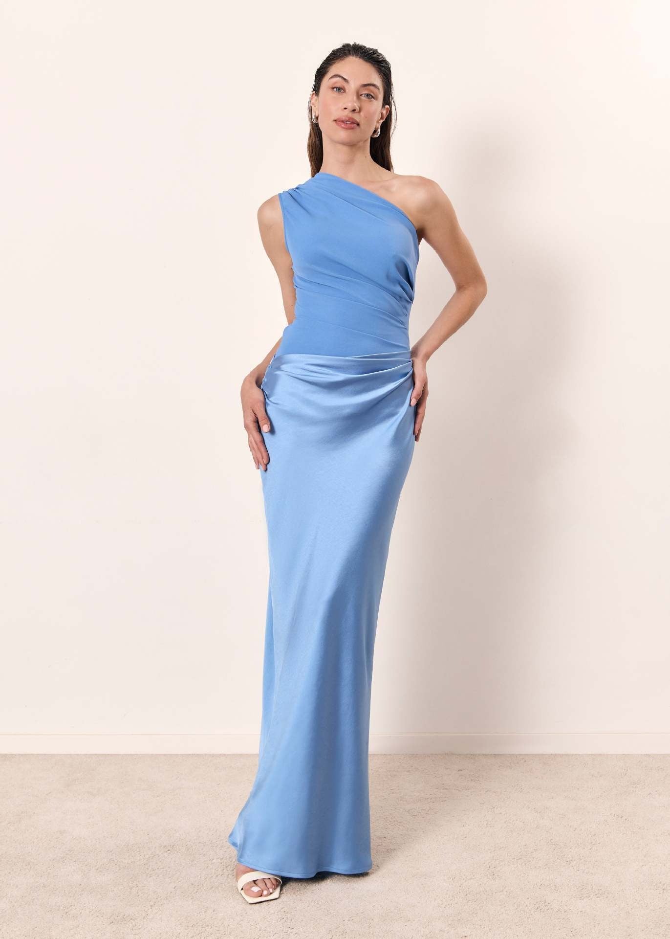 Women’s Celestine One-Shoulder Draped Maxi Dress