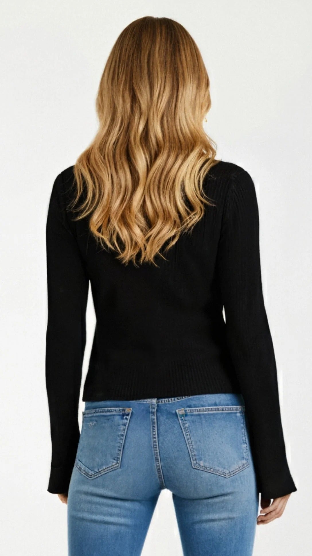 Women’s Ribbed Button-Up Knit Cardigan - Classic Slim Fit Sweater