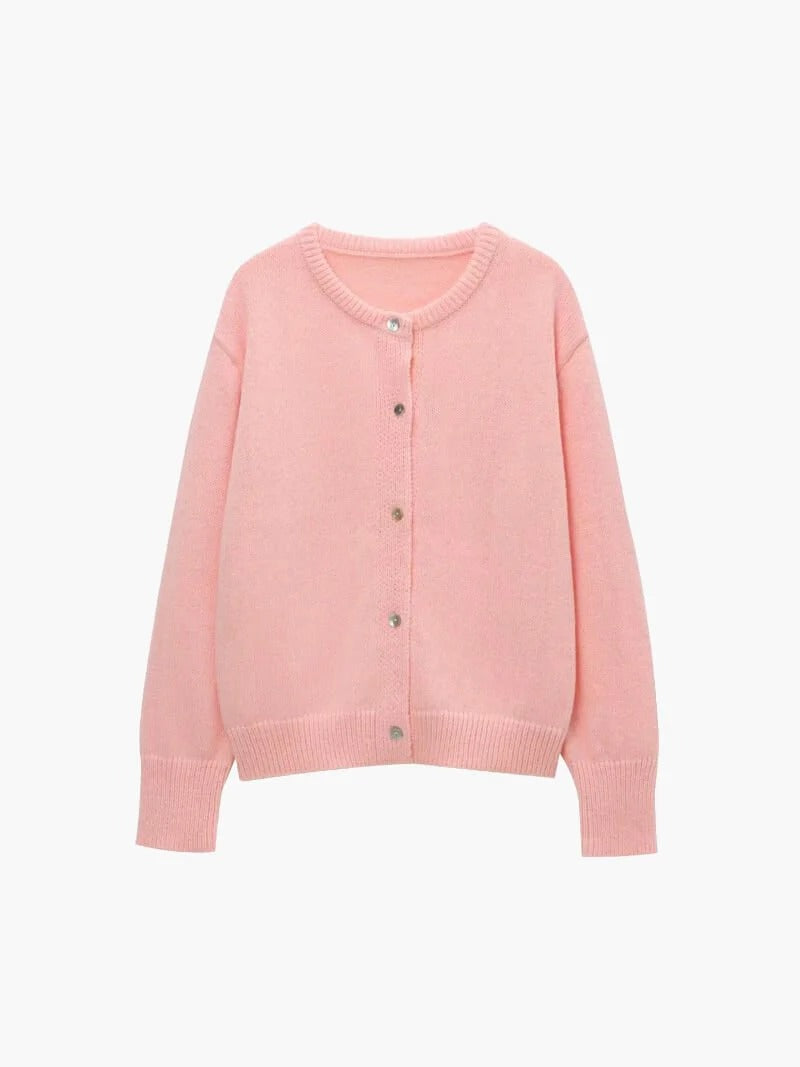 Women’s Classic Button-Up Knit Cardigan - Timeless Everyday Layer