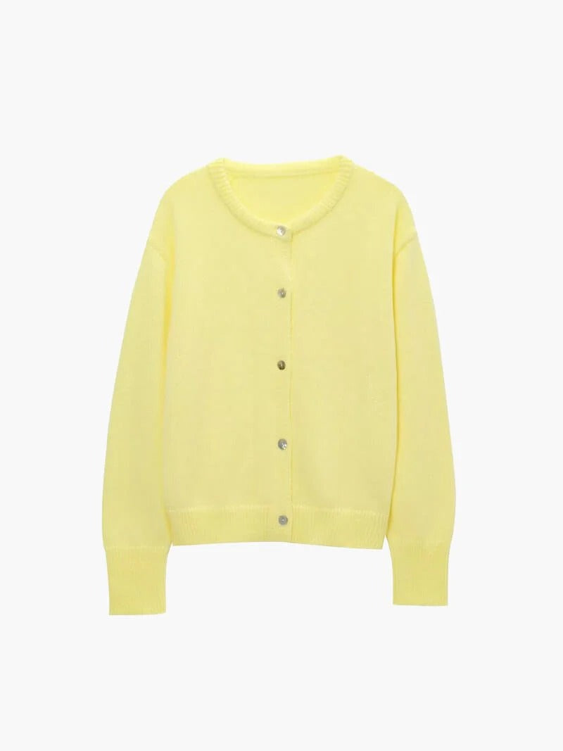 Women’s Classic Button-Up Knit Cardigan - Timeless Everyday Layer