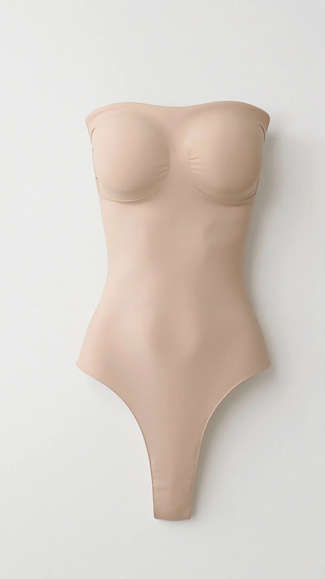 Women’s Seamless Strapless Thong Bodysuit - Invisible Smoothing Fit