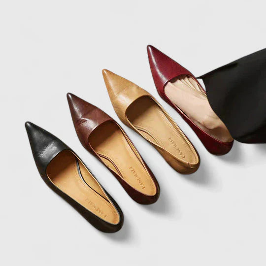 Women's Classic Pointed-Toe Low Heel Pumps