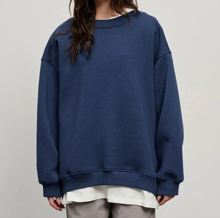 Women’s Oversized Casual Sweatshirt - Relaxed Long Sleeve Pullover