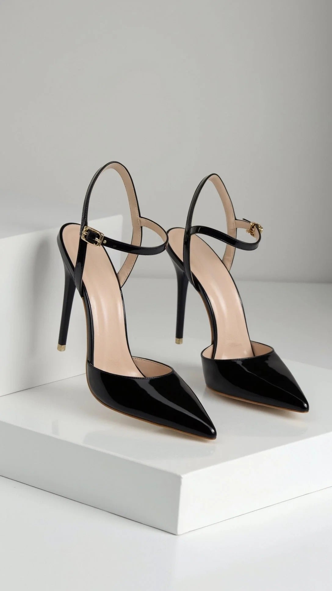 Women’s Ashley Patent Court Heels – Elegant Pointed Toe Stilettos