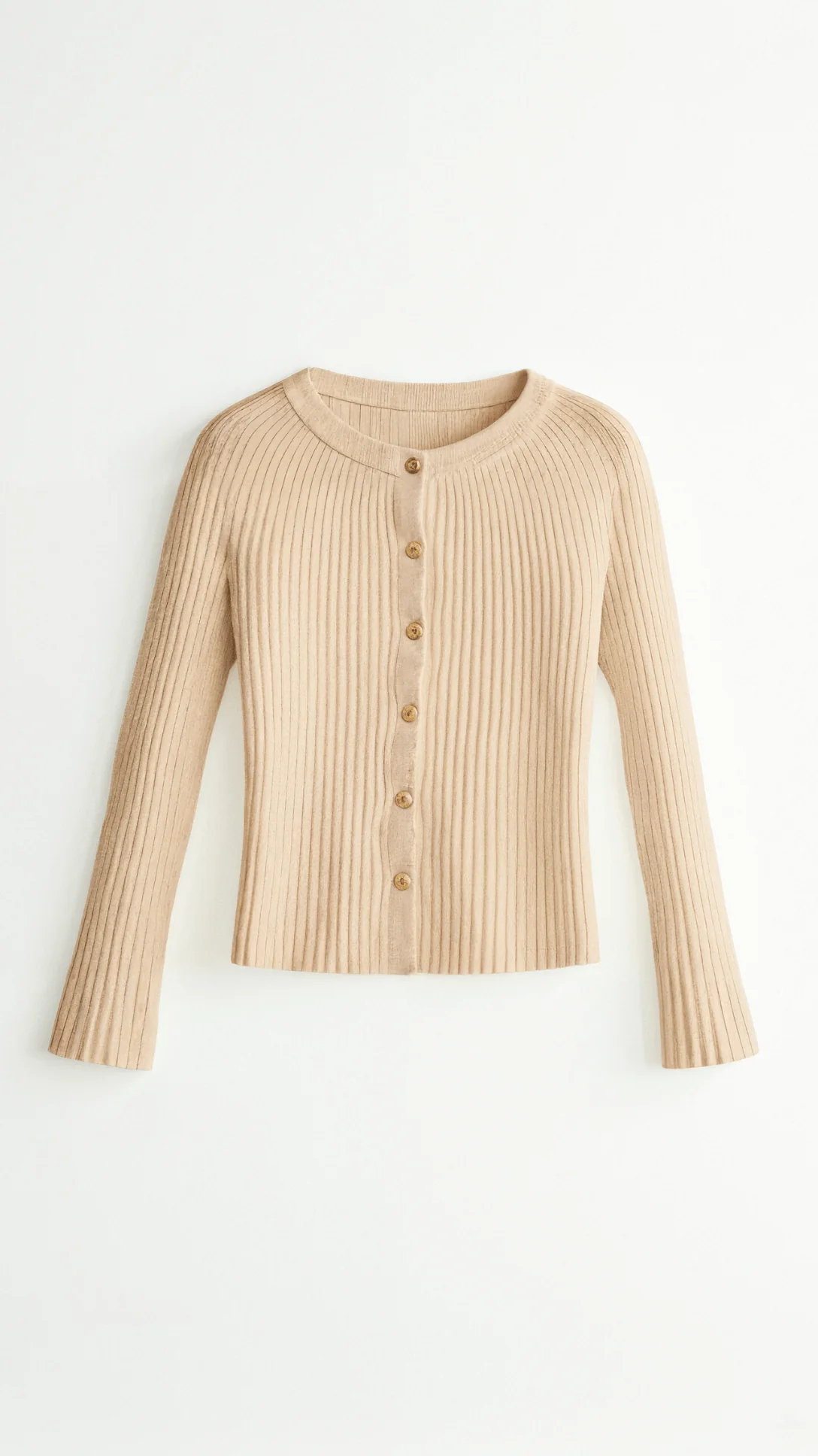 Women’s Ribbed Button-Up Knit Cardigan - Classic Slim Fit Sweater