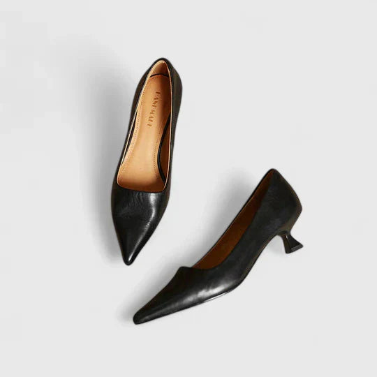 Women's Classic Pointed-Toe Low Heel Pumps