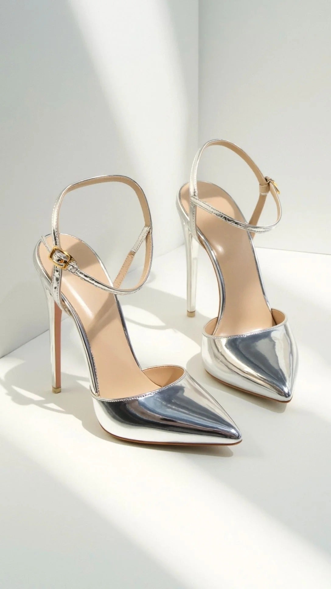 Women’s Ashley Patent Court Heels – Elegant Pointed Toe Stilettos