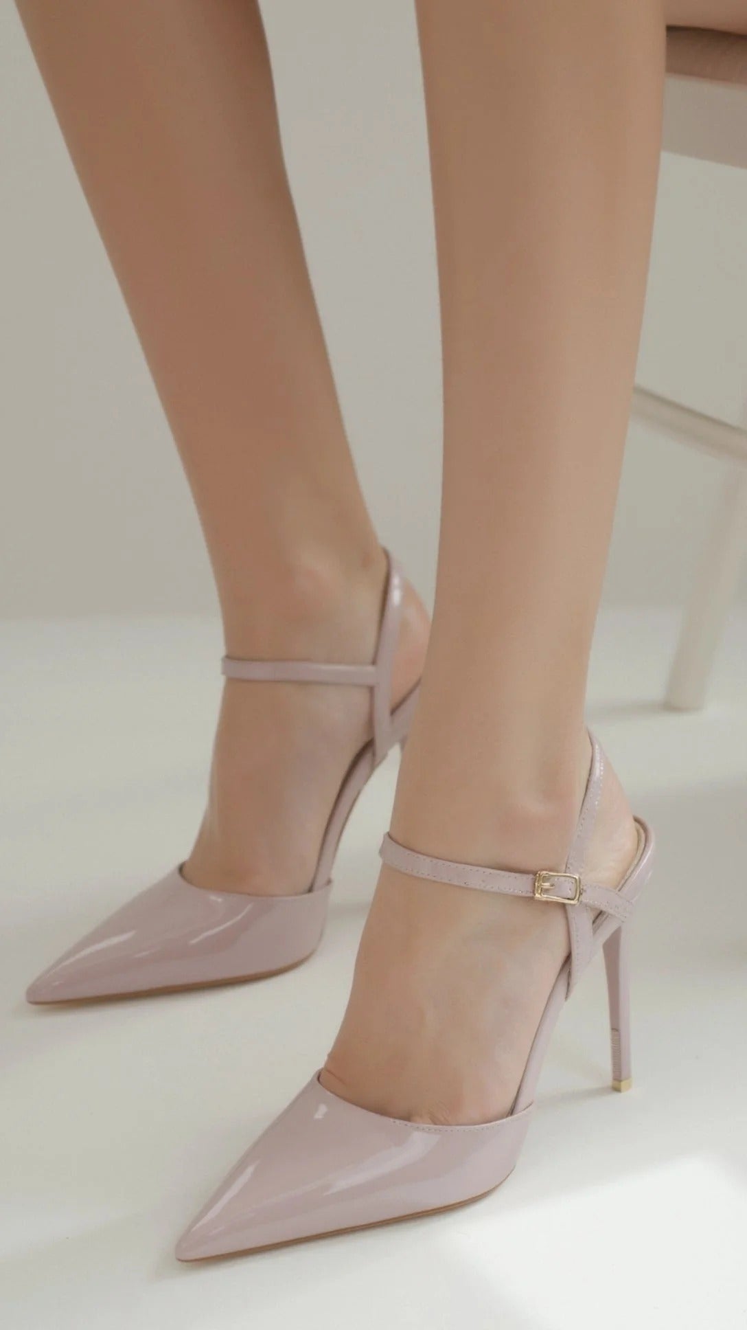 Women’s Ashley Patent Court Heels – Elegant Pointed Toe Stilettos