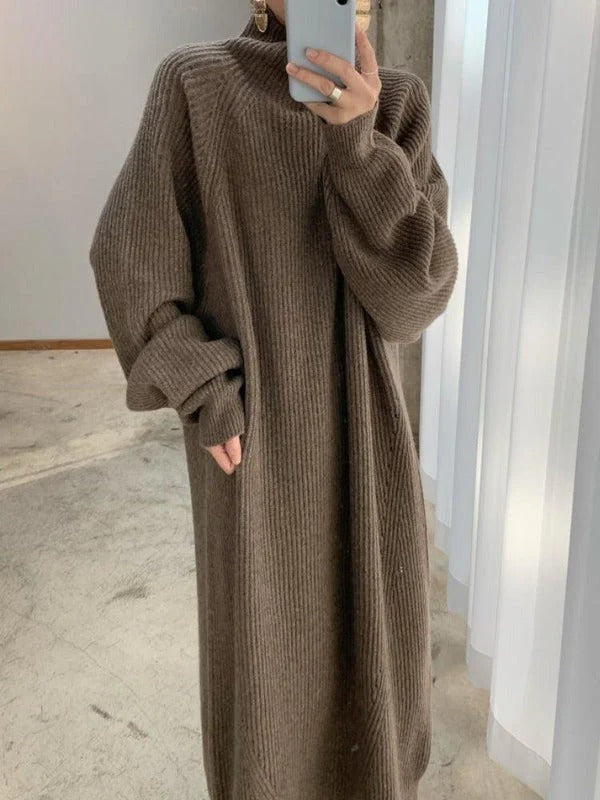 Women’s Nora Turtleneck Knit Midi Dress