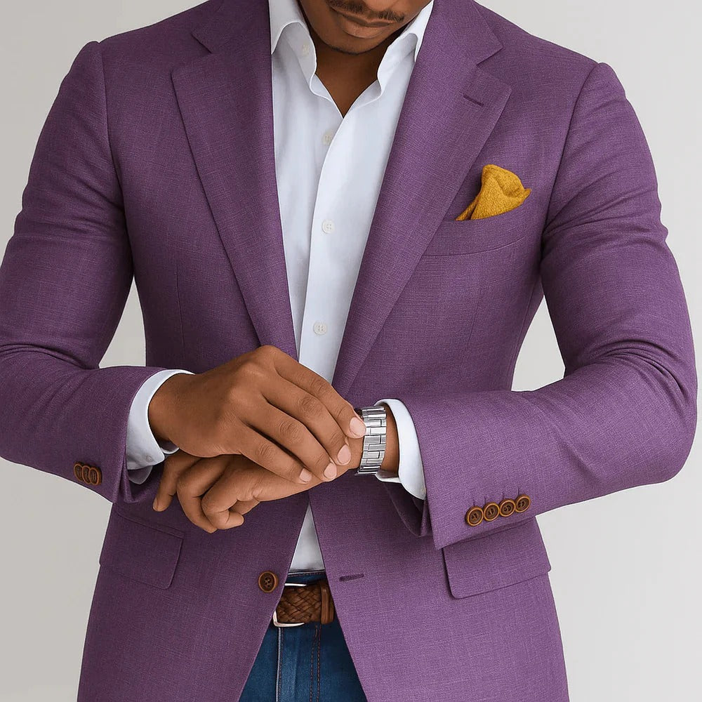 Men’s Regent Tailored Blazer – Modern Formal Suit Jacket