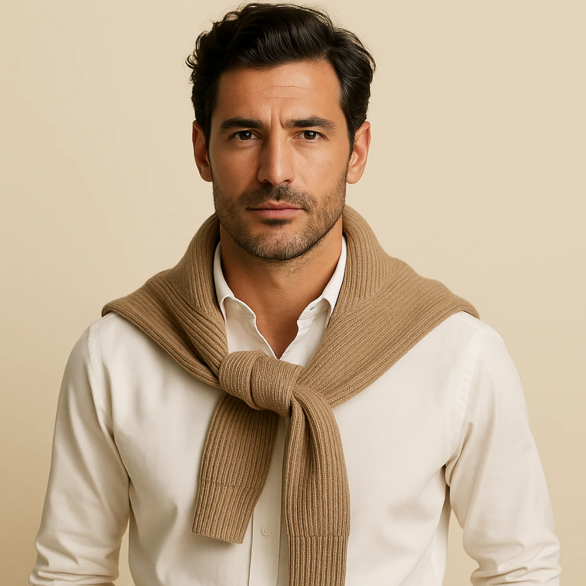 Men’s Ribbed Half-Zip Sweater - Classic Zip-Collar Knit Pullover