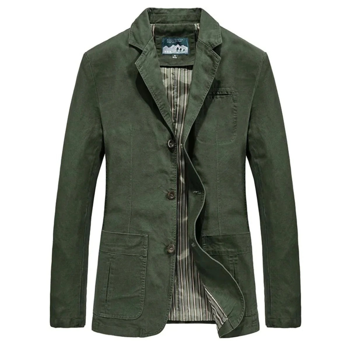Men’s Casual Tailored Blazer - Lightweight Button-Up Jacket