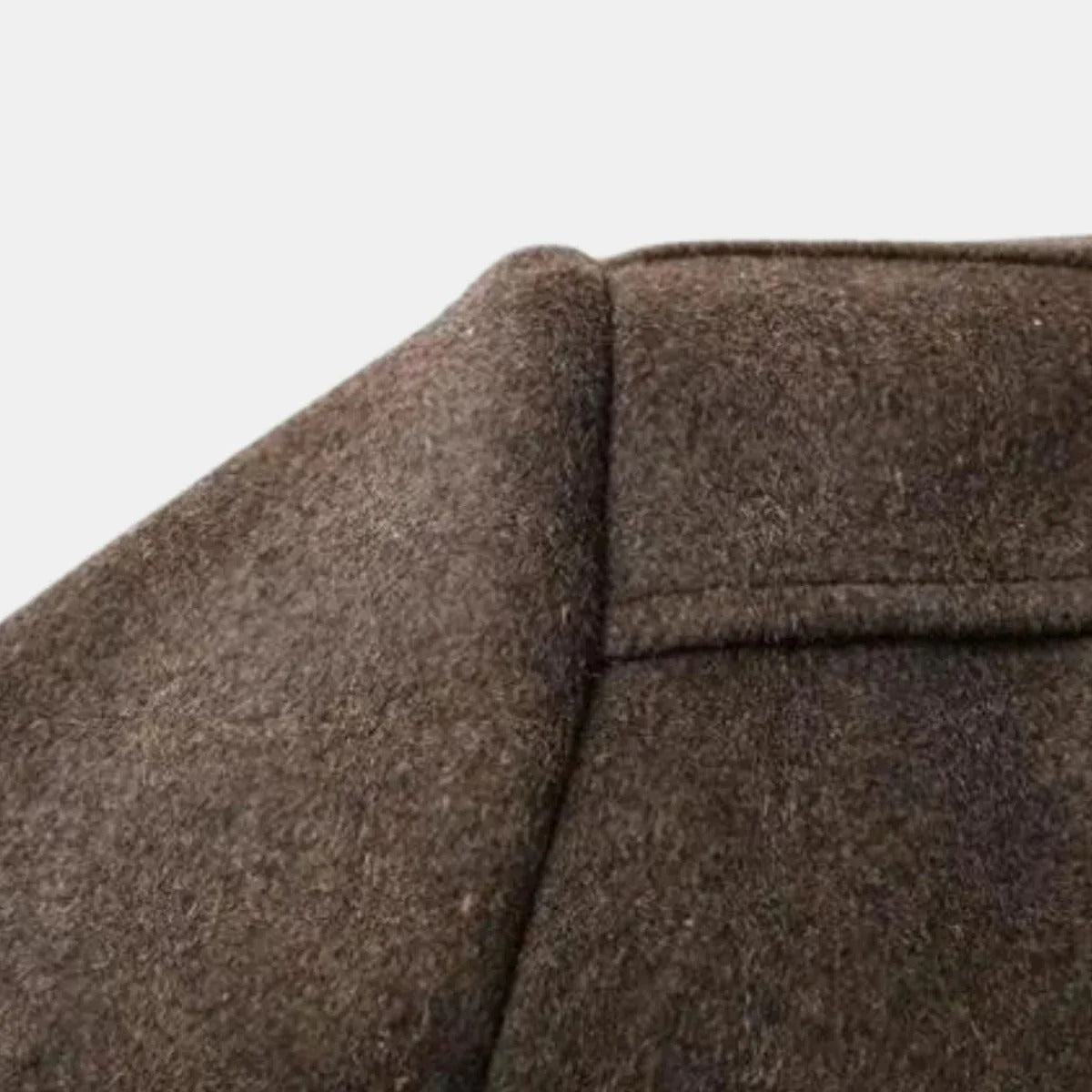 Men’s Stand-Collar Winter Overcoat - Classic Button-Up Outerwear