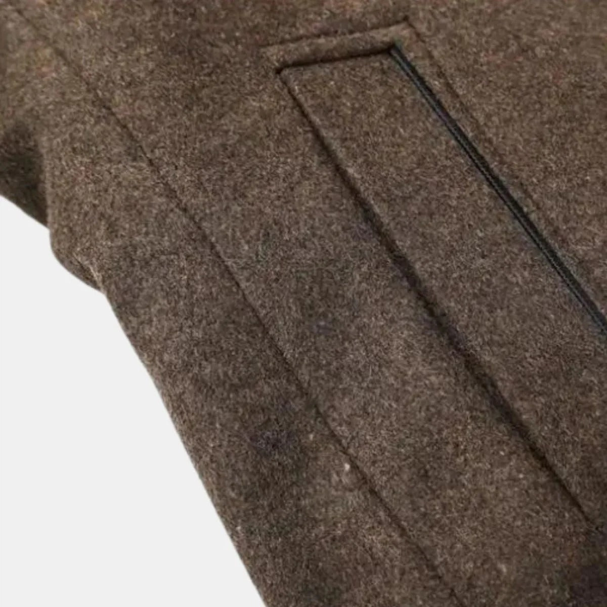 Men’s Stand-Collar Winter Overcoat - Classic Button-Up Outerwear