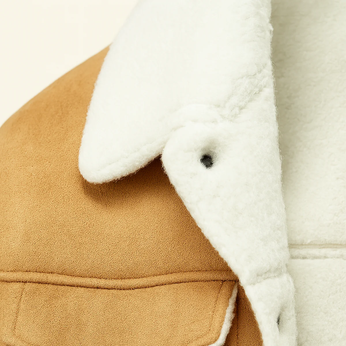 Men’s Shearling-Collar Trucker Jacket - Classic Winter Outerwear