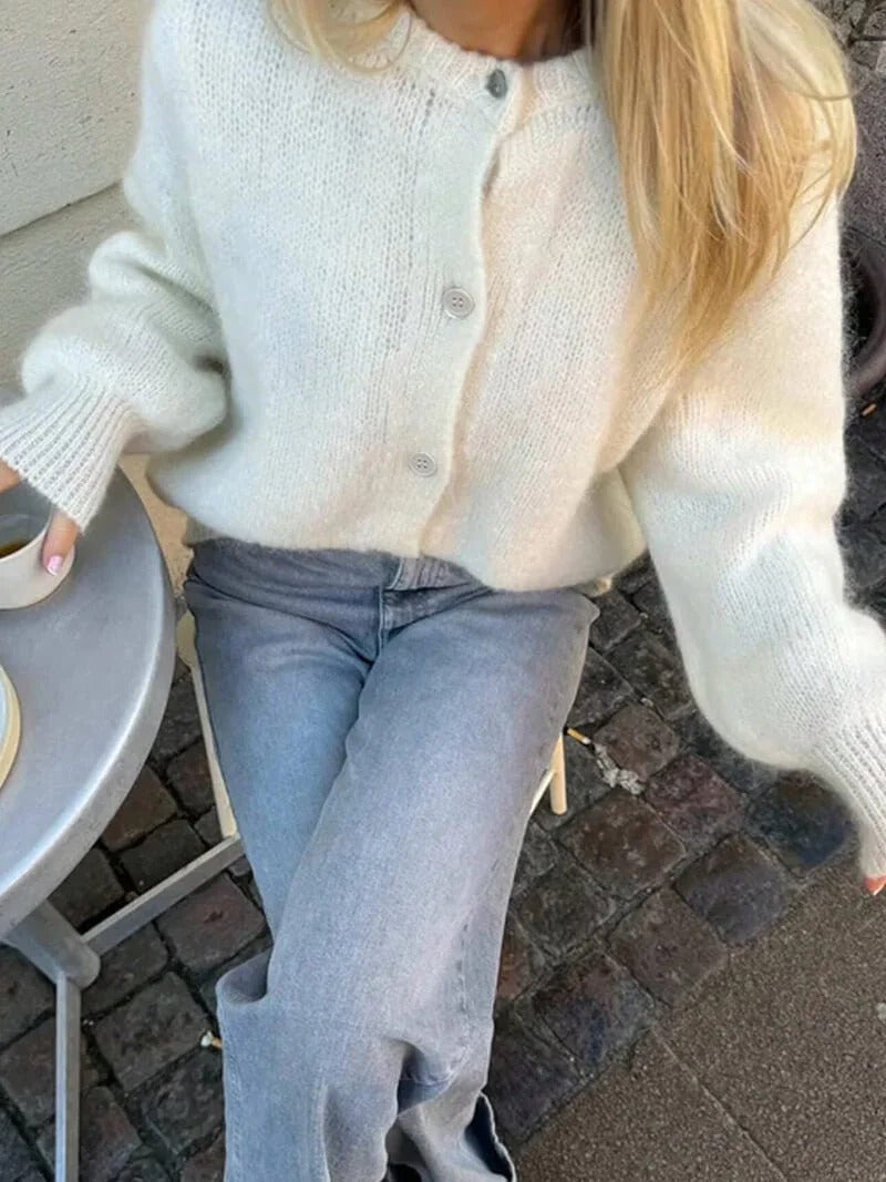 Women’s Classic Button-Up Knit Cardigan - Timeless Everyday Layer