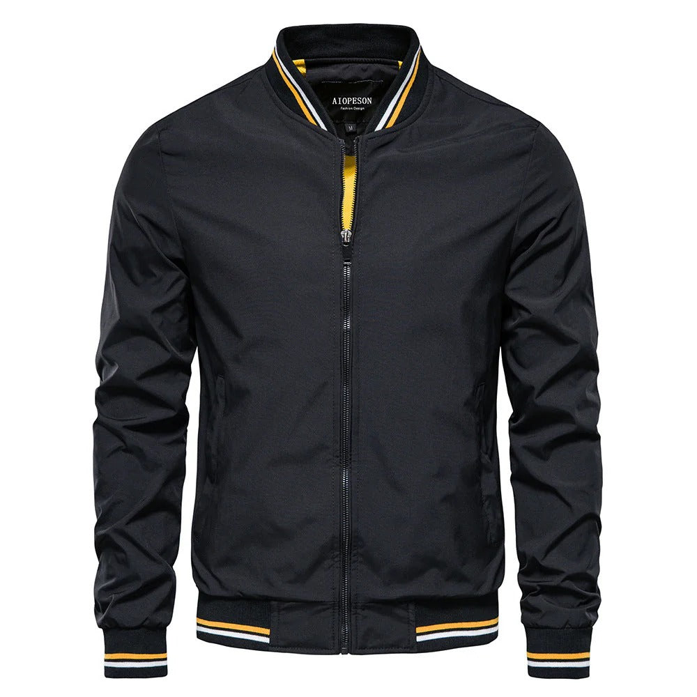 Men’s Classic Lightweight Bomber Jacket - Casual Zip-Up Outerwear