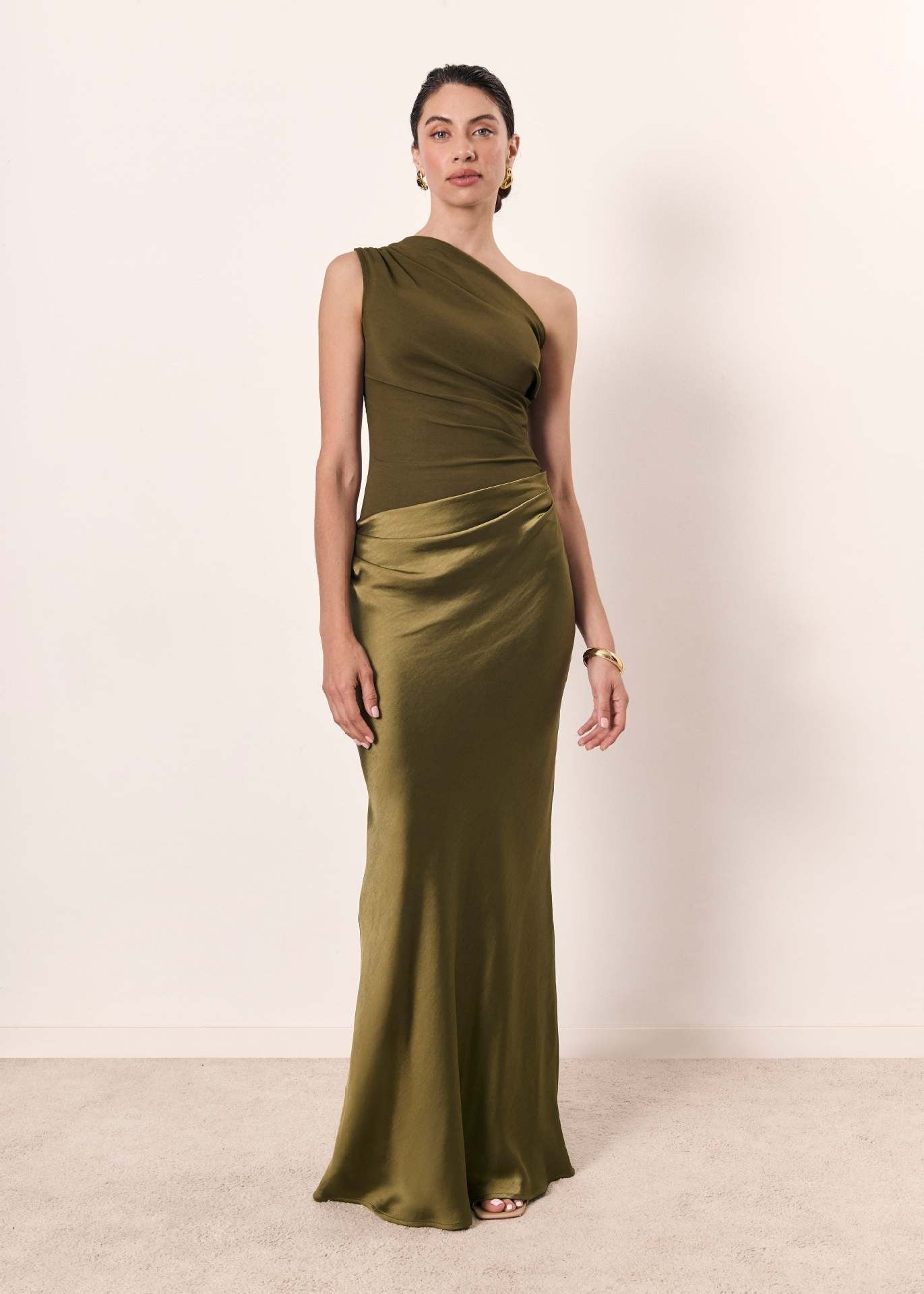 Women’s Celestine One-Shoulder Draped Maxi Dress