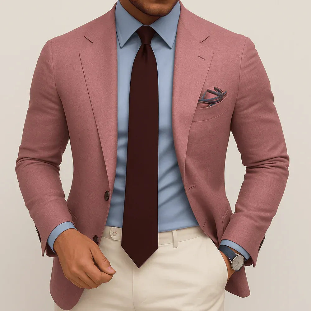 Men’s Regent Tailored Blazer – Modern Formal Suit Jacket