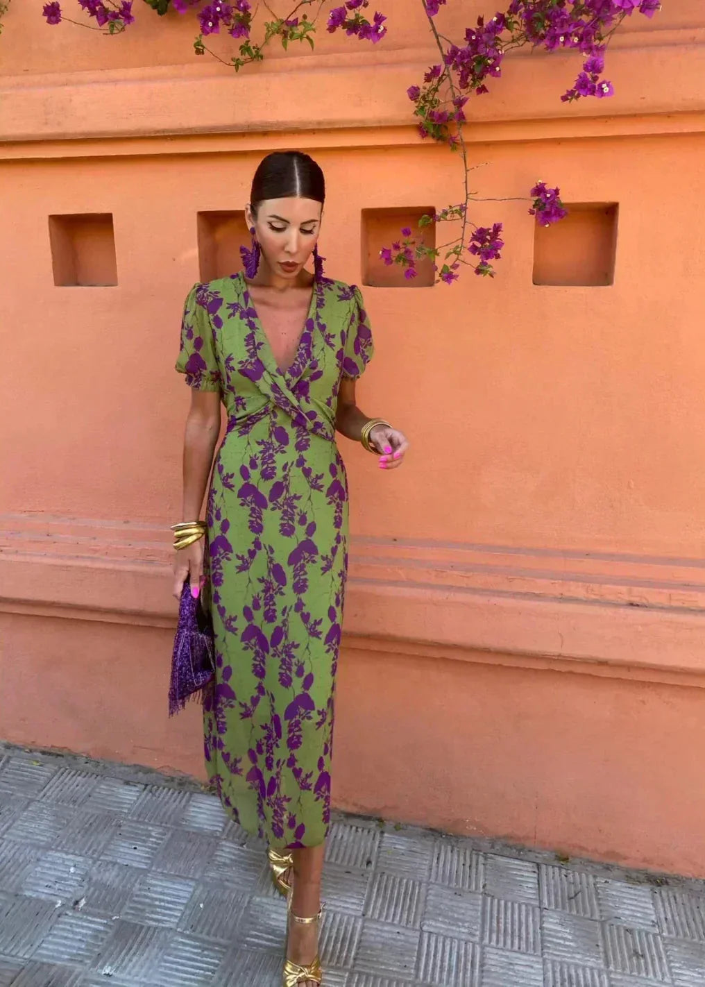 Jackie - Floral Wrap Maxi Dress