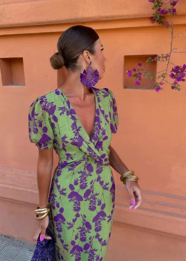 Jackie - Floral Wrap Maxi Dress