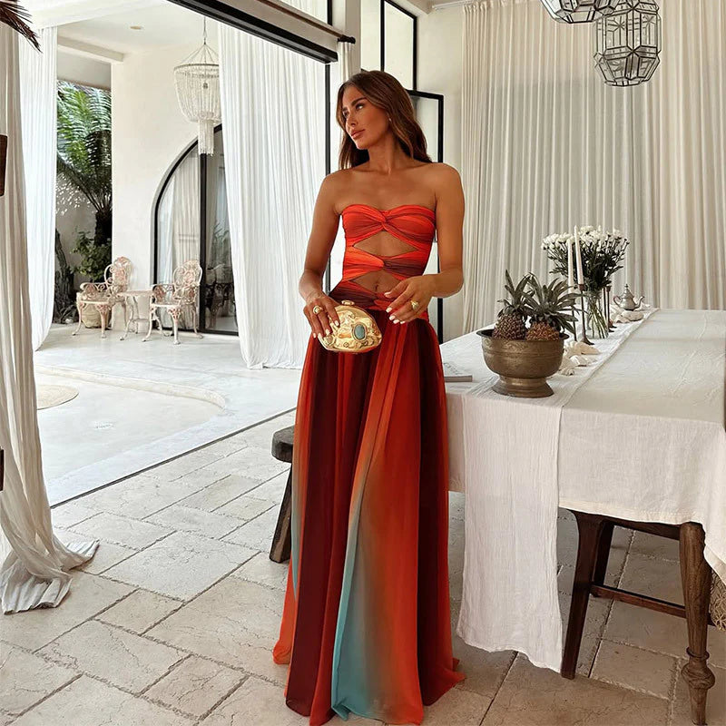 Amy - Strapless Maxi Dress