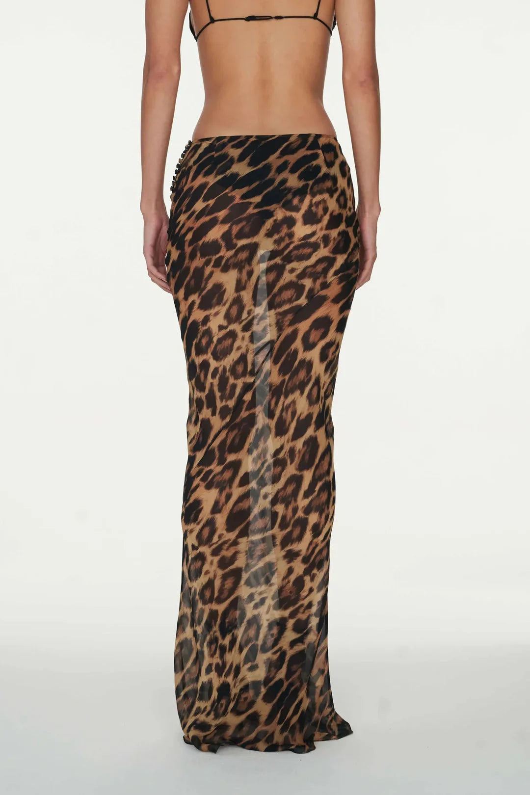 Taryn - Women's Floor-Length Animal Print Skirt