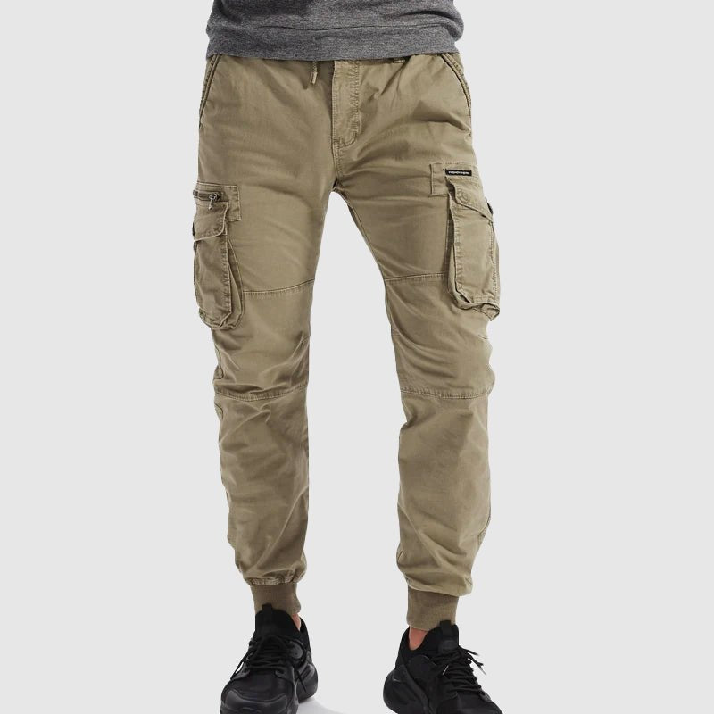 Men's Relaxed-Fit Multi-Pocket Cargo Jogger Trousers