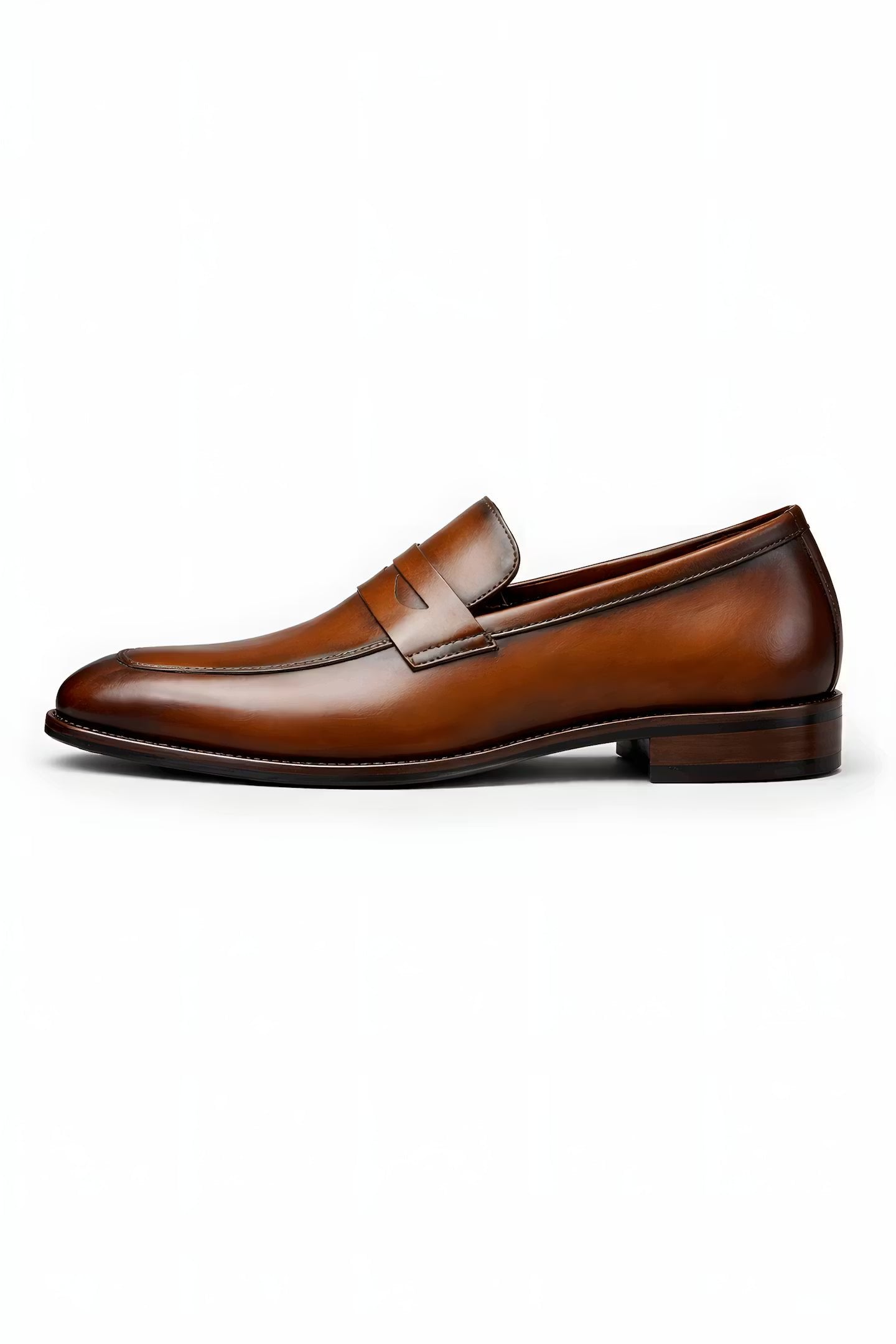 Men's Slip-On Penny Loafer Formal Dress Shoes - Brown