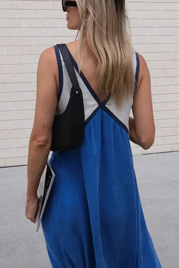 Molly - Chic Colorblock Midi Dress