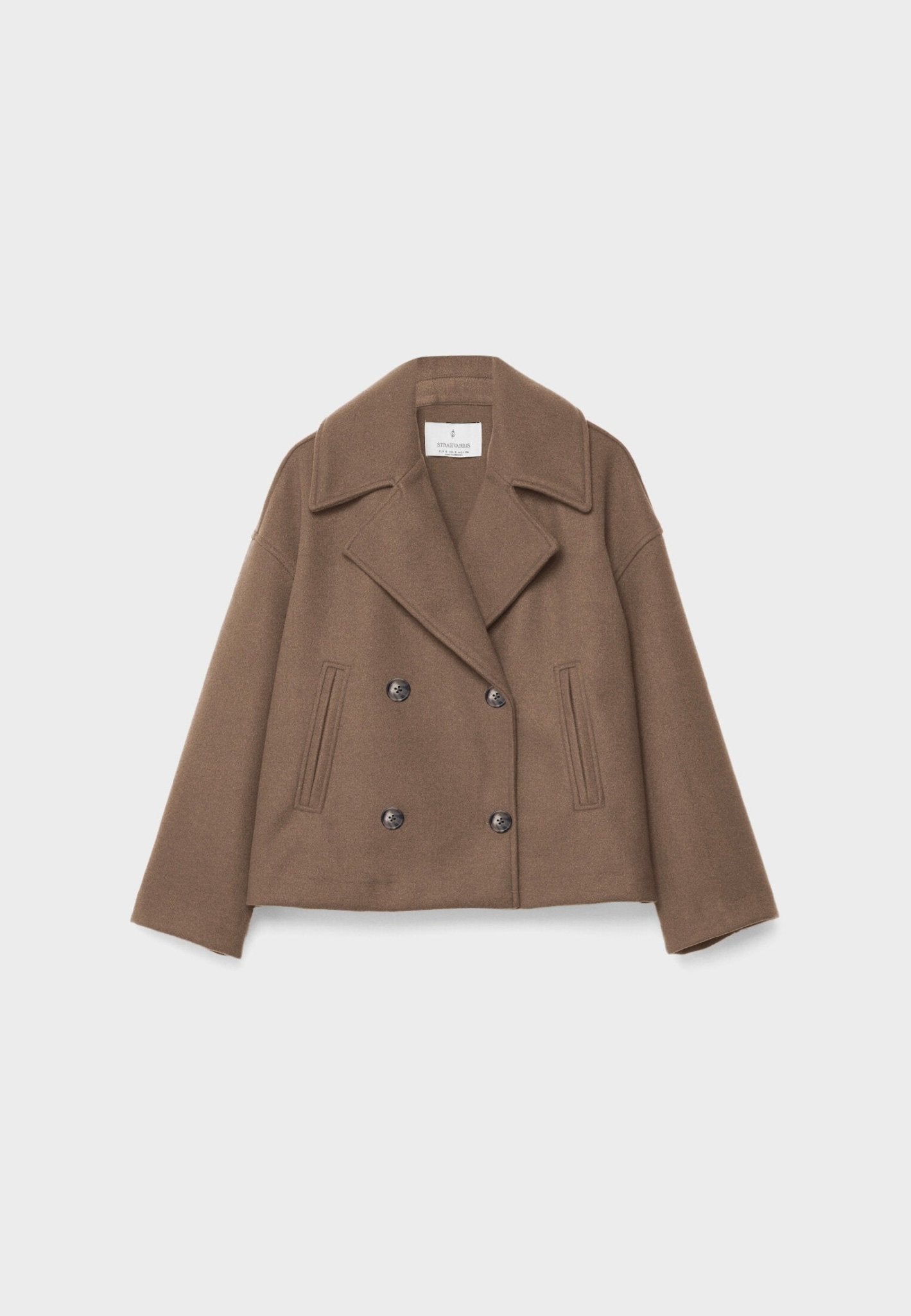 Short Modern Cropped Jacket - Double-Breasted