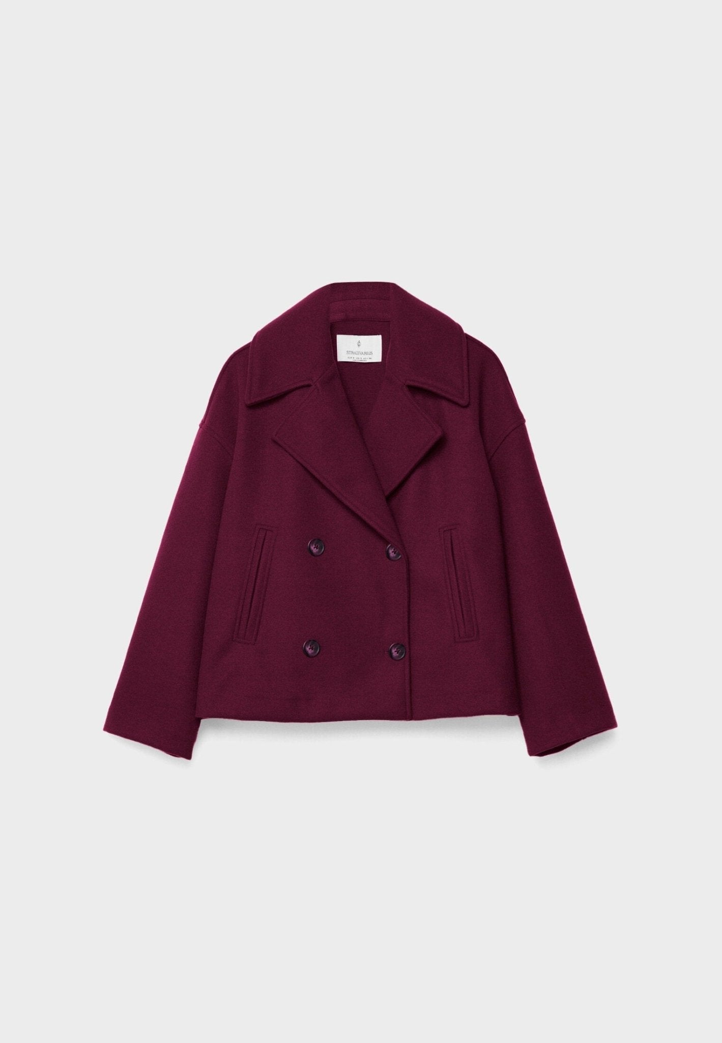 Short Modern Cropped Jacket - Double-Breasted