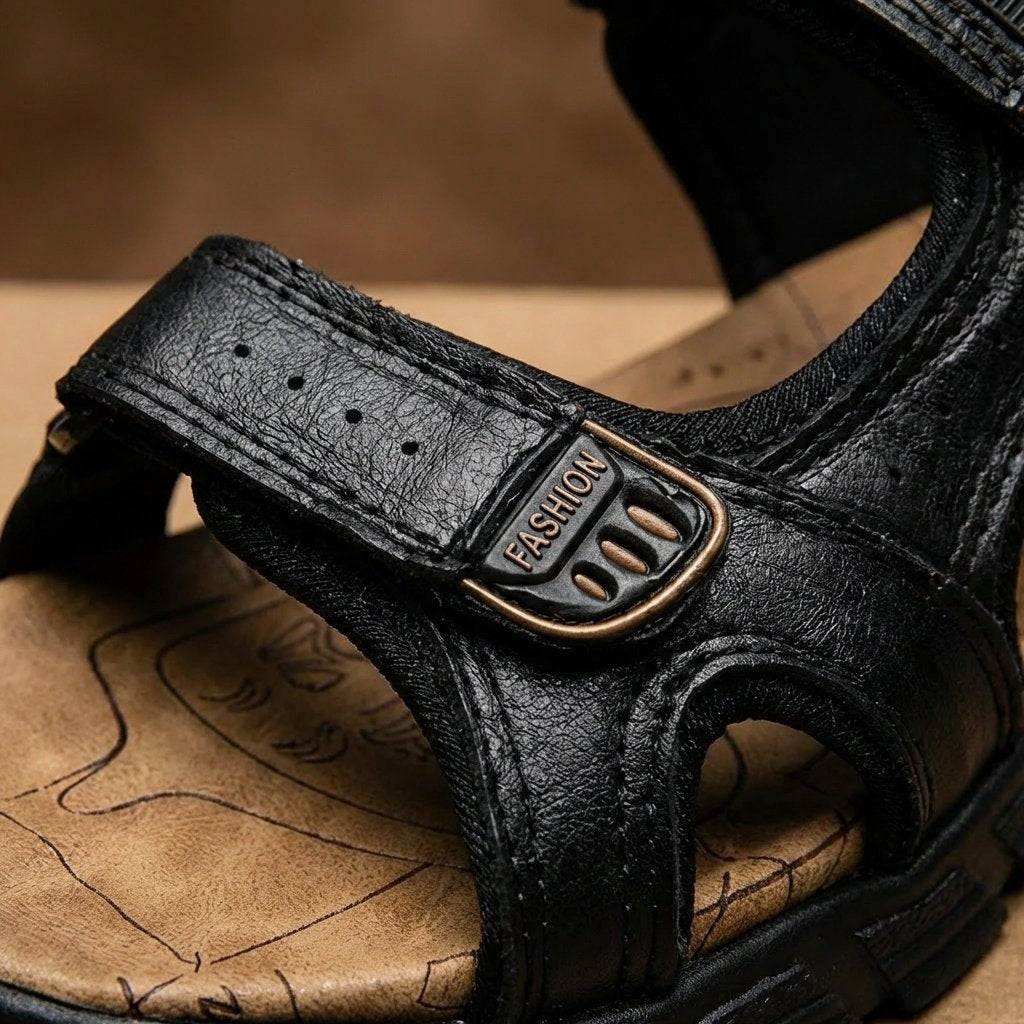 Unisex Velcro-Strap Outdoor Trekking Sandals Grip Sole