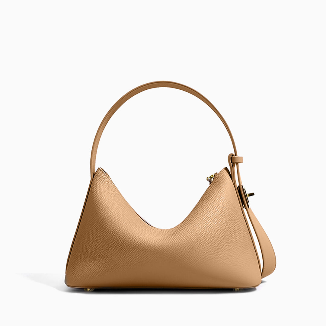 Delia - Sculpted Lock Shoulder Bag