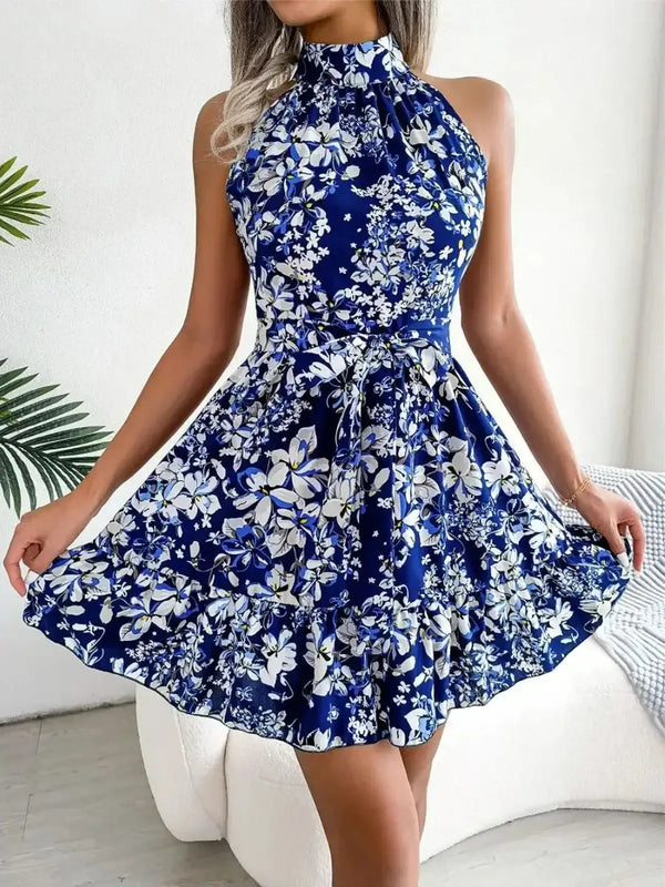 Fiorella - Halter Blossom Dress