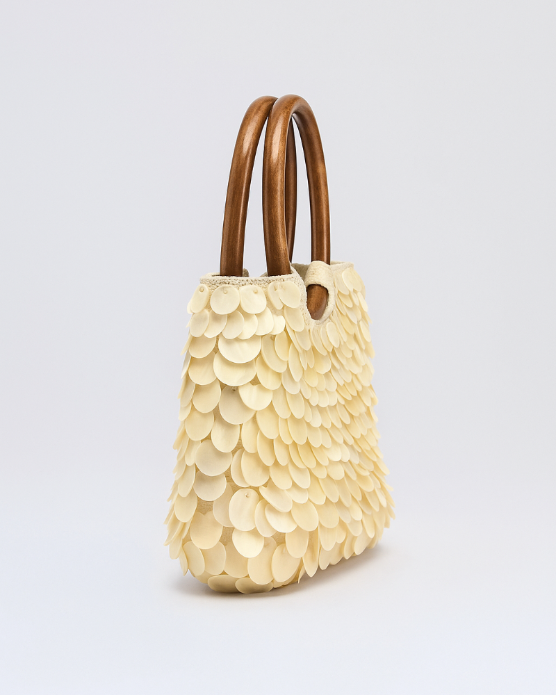 Maribel - Scallop Shell Textured Tote
