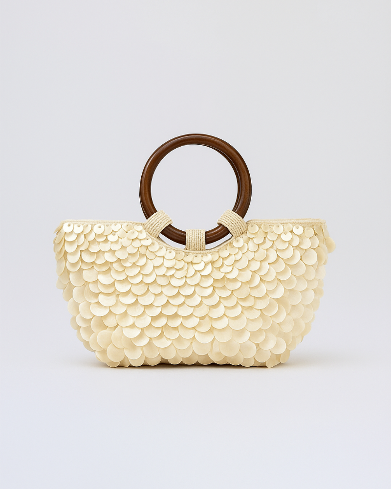 Maribel - Scallop Shell Textured Tote