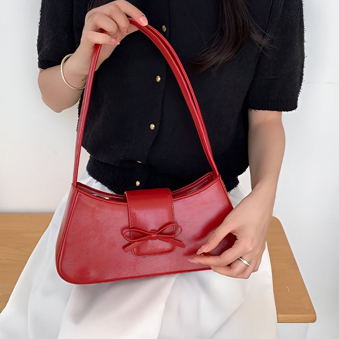 Orabella - Bow Detail Shoulder Purse