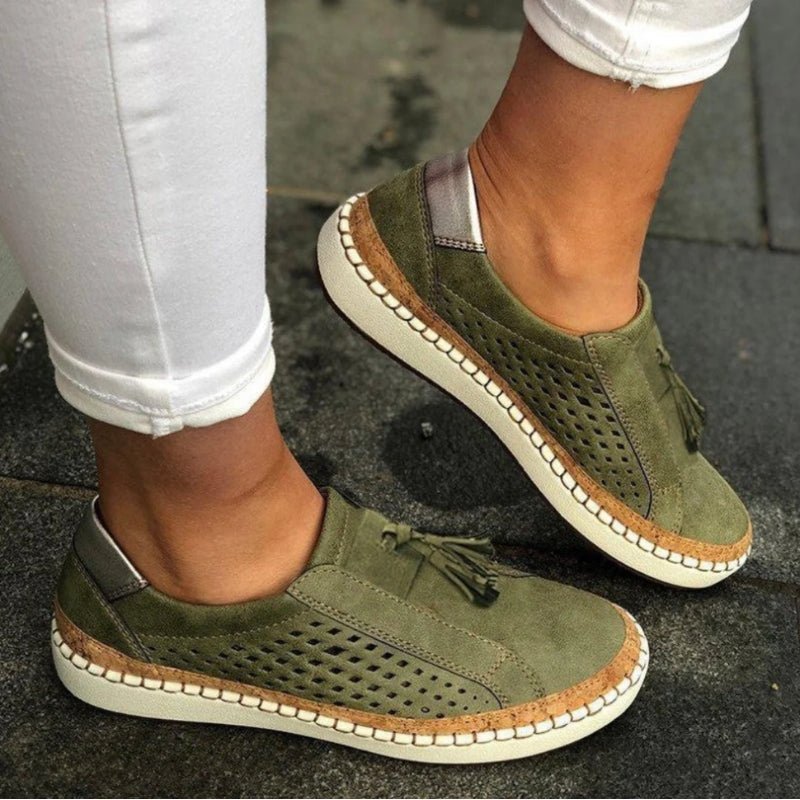 Women's Breathable Arch-Support Slip-On Loafers - Green (Almost sold out!)