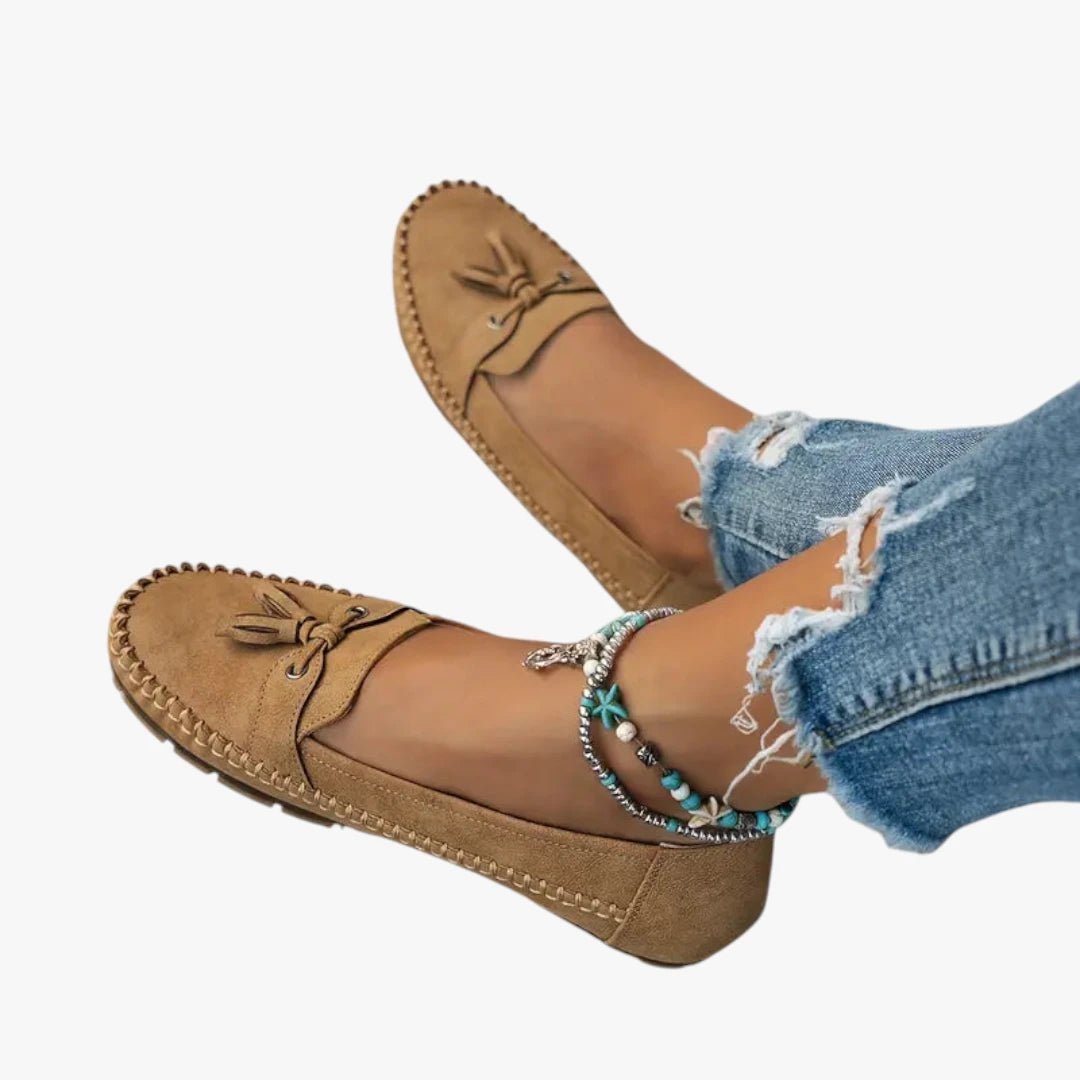 Women's Lightweight Tassel Slip-On Suede Loafers