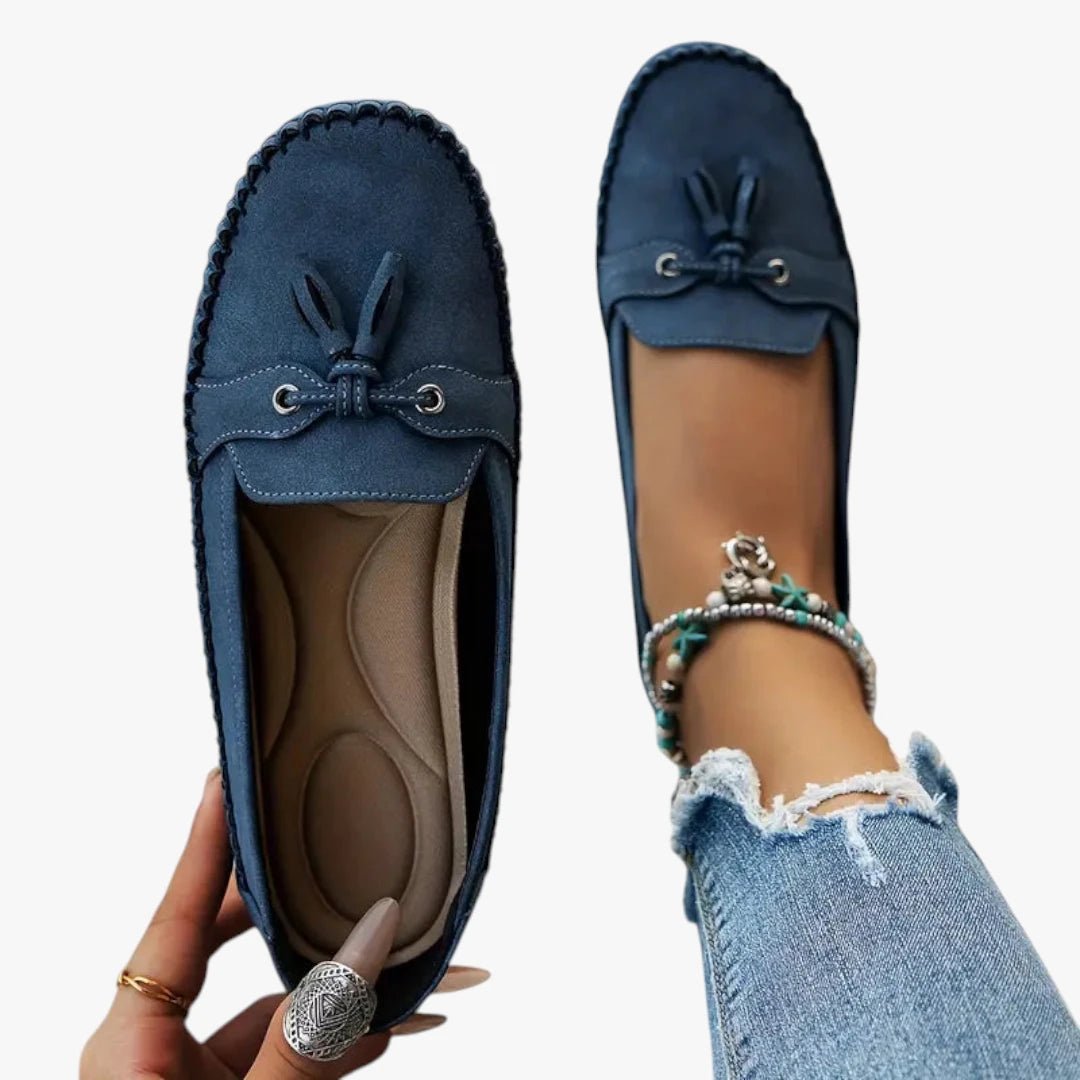Women's Lightweight Tassel Slip-On Suede Loafers
