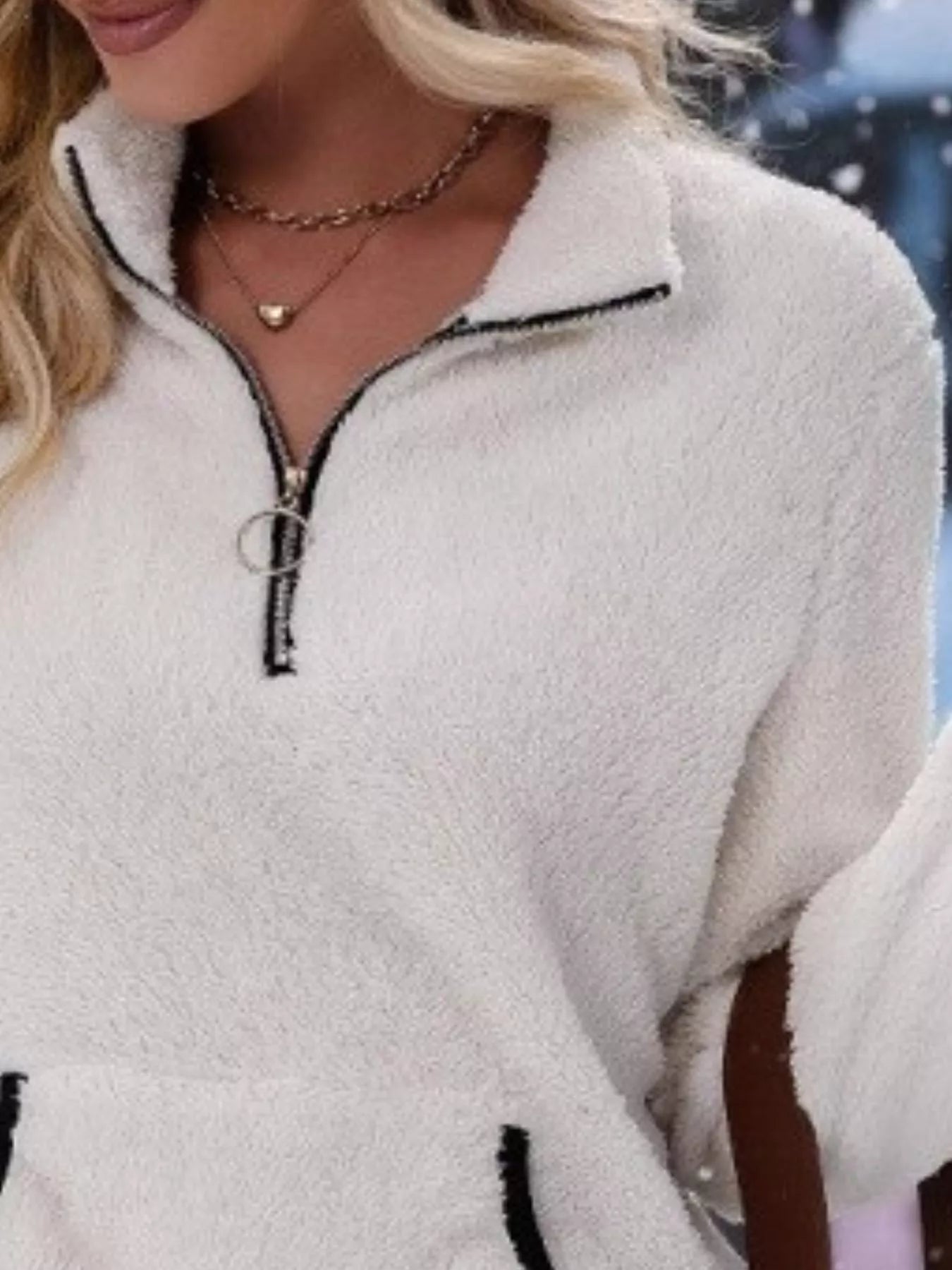 Women’s Half-Zip Teddy Fleece Pullover