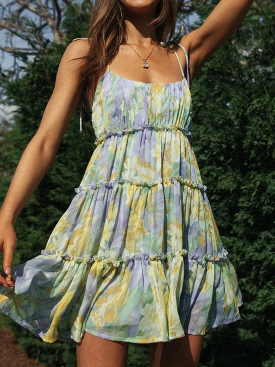 Lunae - Ruffle Mini Dress