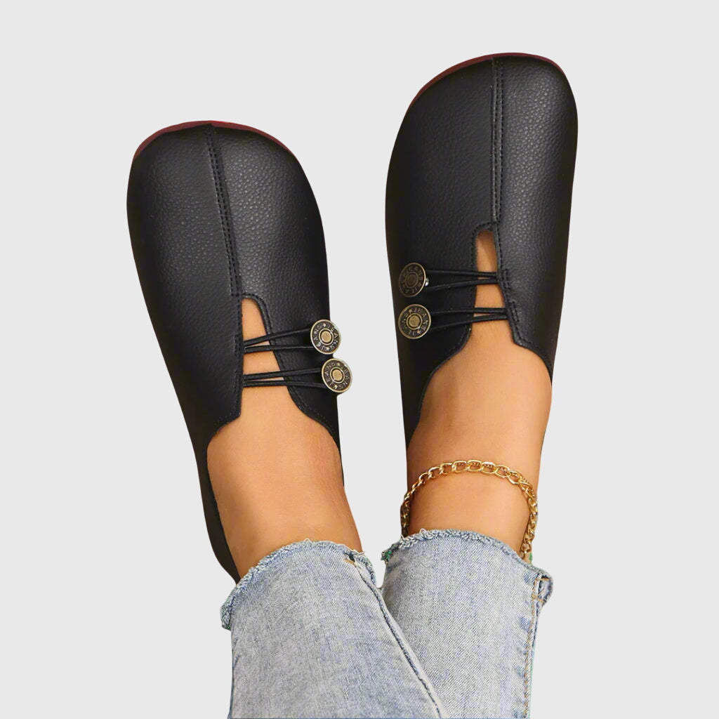 Women's Spring Casual Slip-On Button Flats