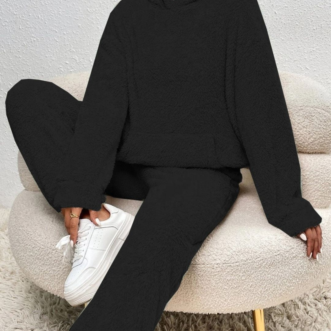 Women’s Cozy Winter Fleece Loungewear Tracksuit Set