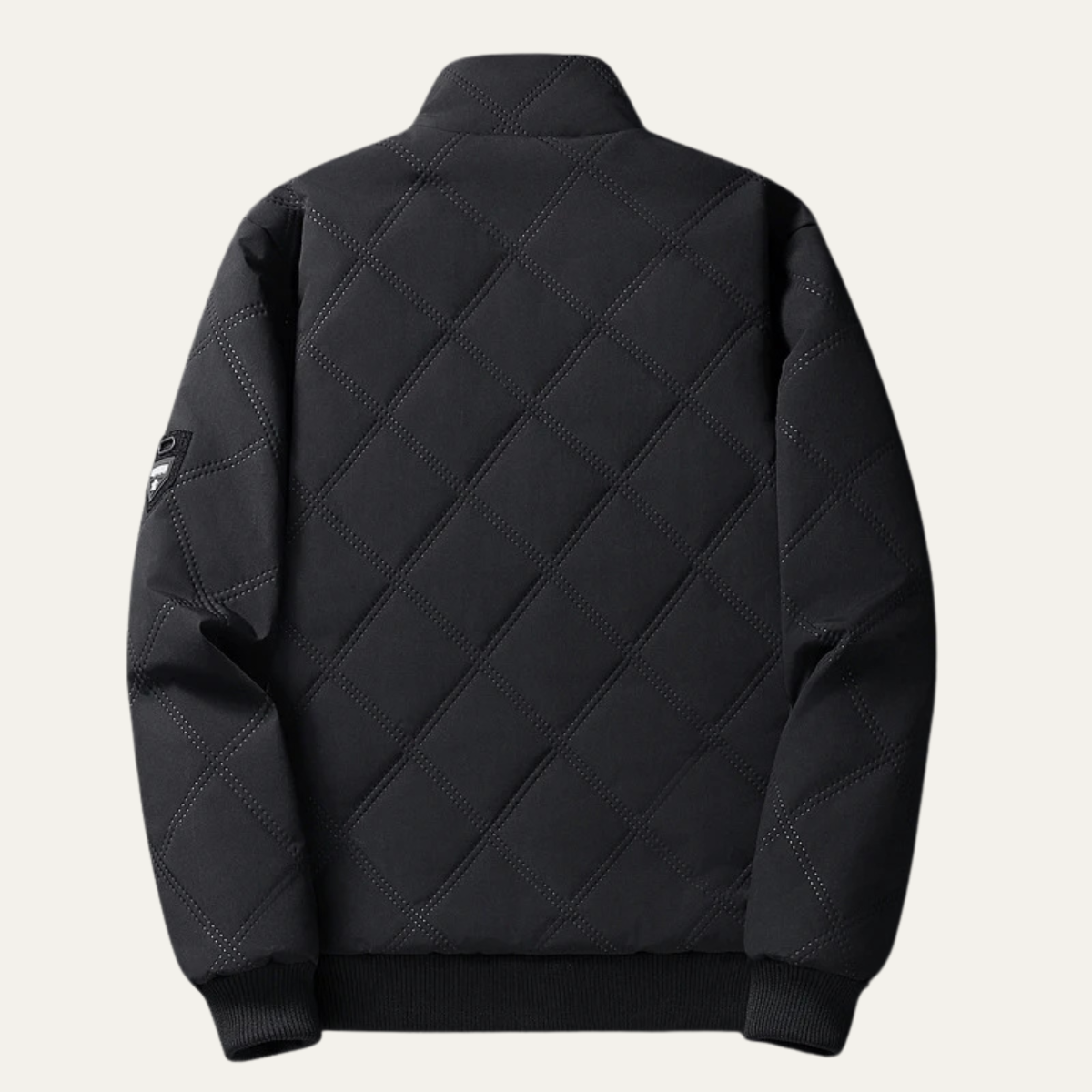 Men’s Padded Quilted Fleece Zip-Up Winter Jacket