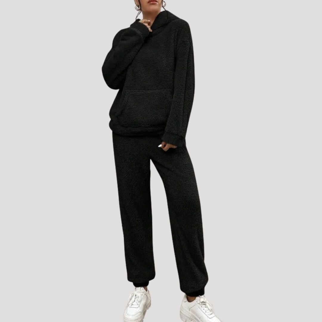 Women’s Cozy Winter Fleece Loungewear Tracksuit Set