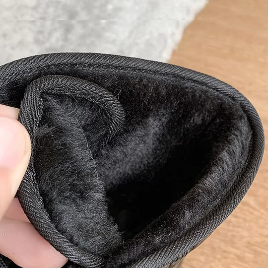 Women’s Glossy Ankle Winter Boots - Waterproof Platform Shoes