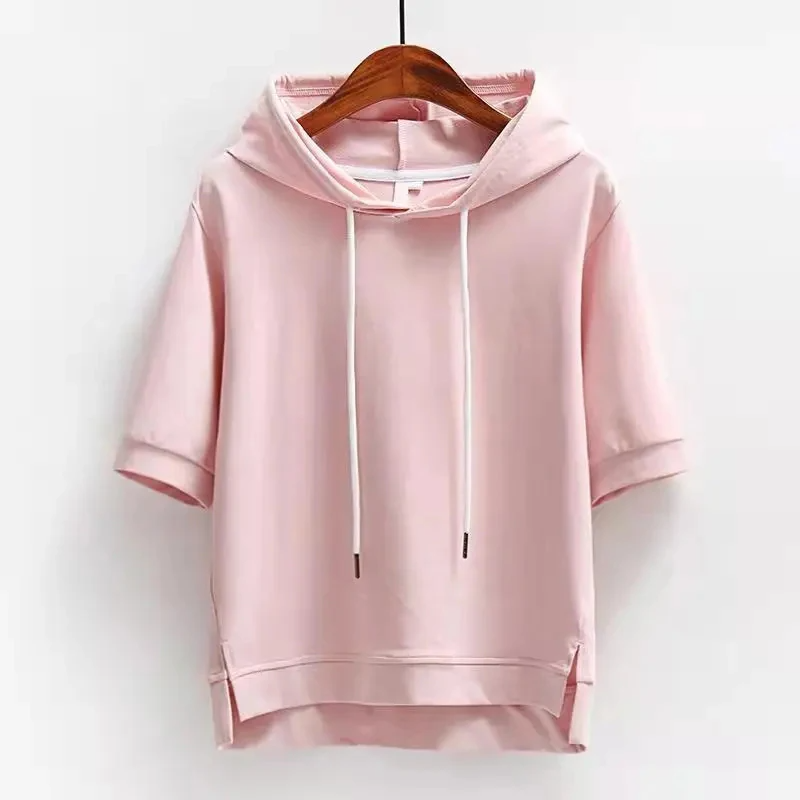 Women's Short-Sleeve Hoodie